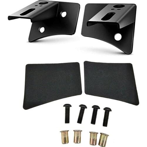 2PCSPillarWindshieldHingeMountingBracketsforOffroadLEDFogHalogenWorkLightfor2007-2017JK