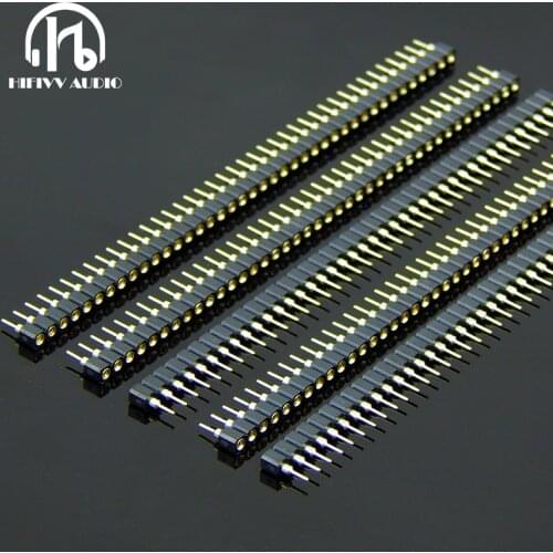 40PINS Round Hole Gold Plating Copper Connector Socket of Operational Amplifier IC Chip Socket 40 Pin 2.54mm