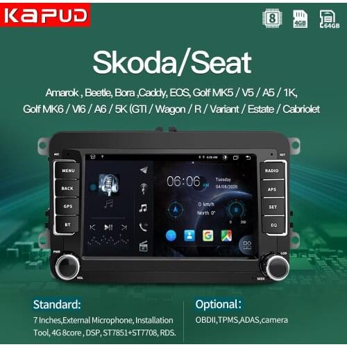 Kapud Autoradio Car Gps Android Classic 7''Multimidia Player Radio Stereo For VW/Volkswagen/Golf/Polo/Tiguan/Passat/b7/Octavia