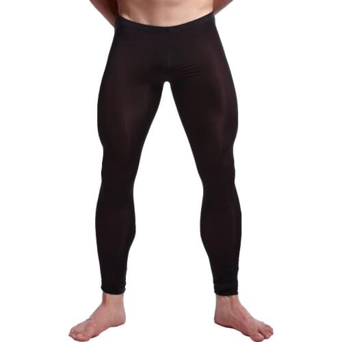 Man Summer Yoga Pants Breathable Slim Fit Stretchy Leggings Pants for Male Gym Yoga Dance Running Cycling Bottoms Sportswear