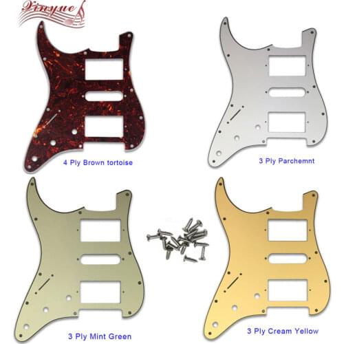 Guitar Parts For Left handed US 72' 11 mounting Screw Hole Standard St Hsh PAF Humbucker strat Guitar pickguard many colors