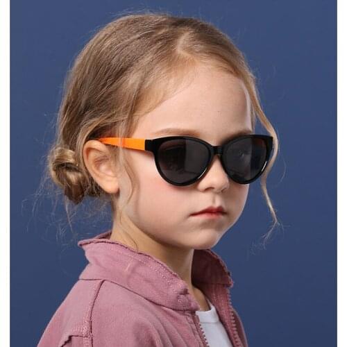 Kids Sunglasses Polarized Fashion Silicone Trendy Boys Girls Eyeware Sunshade and UV Protection Sun Glasses 2021 New
