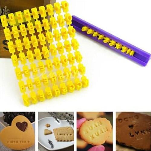 DIY Alphabet Letter Cookies Mould Cutter Words Baking Mold Cake Frill Cutter Embossing Mould Cooking Tools