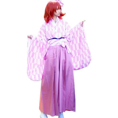 FGO Fate/Grand Order GUDAO Gudako Cosplay Costume printting kimono with hair accessory