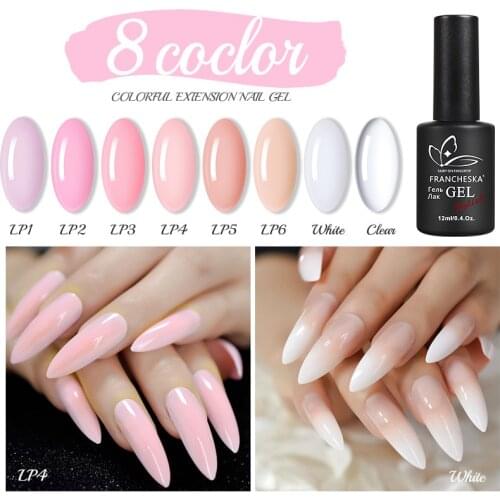 12ml Nails Gel Polish Manicure For Nails Semi Permanent Nail Top Coat UV Led Gel Varnish Soak Off Nail Art Extension glue Polish