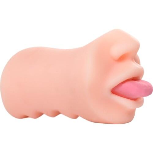 Erotic Deep Throat Male Masturbator Sextoys Oral Blowjob Masturbation Cup Vagina Realistic Pocket Pussy Adult Sex Toys for Men