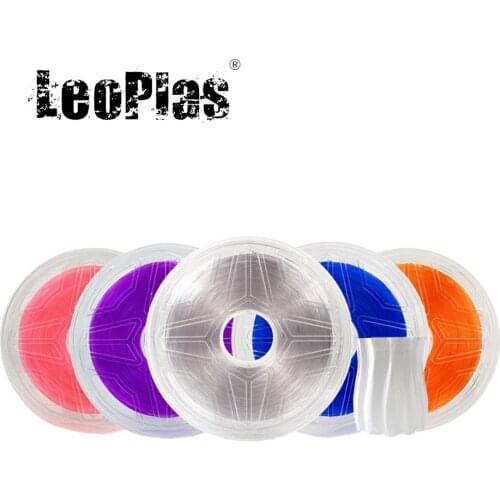 LeoPlas 1kg 1.75mm Translucent Transparent Clear PETG Filament For 3D Printer Pen Consumables Printing Supplies Plastic Material