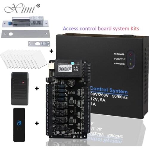 Hot sell TCP/IP Network Access Control Board Controller system Kits Panel For 4 Door 4 Reader Wiegand