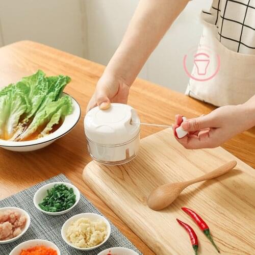 Mini Manual Hand Pull Vegetable Chopper Meat Food Processor Blenders Mixers Grinder Meat Mincer Baby Food Maker Kitchen Gadgets