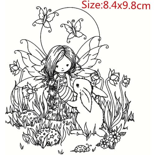 Cartoon Pattern Stamp Scrapbooking New Alphabet Stamp Embossing Craft Silicone Transparent Stampstampons