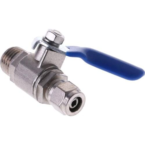 Water Purifier Reverse Osmosis Tee Inlet Ball Valve Set 1/2" BSP To 1/4" Tube