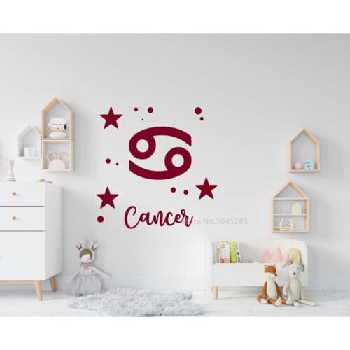 Zodiac Decal Horoscope Wall Decal Astrology Decor Zodiac Stickers Sun Moon Stars Wall Stickers Horoscope Gift Astrology Z529