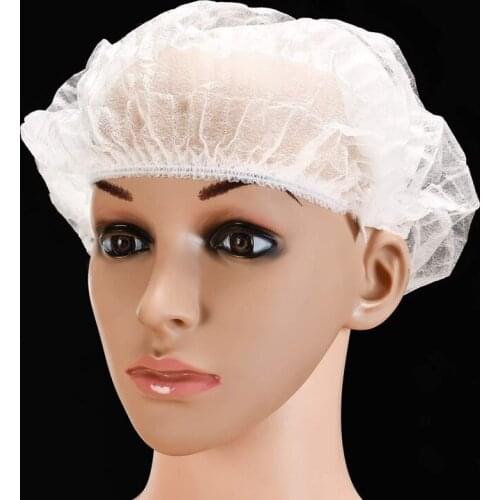 NHBR Non-Woven Shower Cap Disposable Cap Hair Cap for the Dust-Free Workshop of Kitchen Restaurant Factory