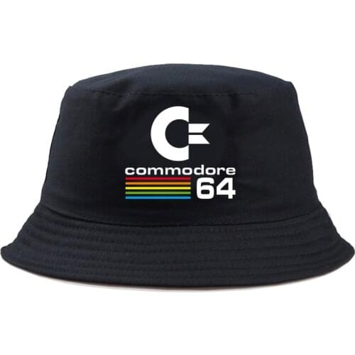 New Commodore 64 Print C64 SID Amiga Retro Bucket Hat men Cotton Fishing Hunting Cap Outdoor Beach Fisherman Panama Women