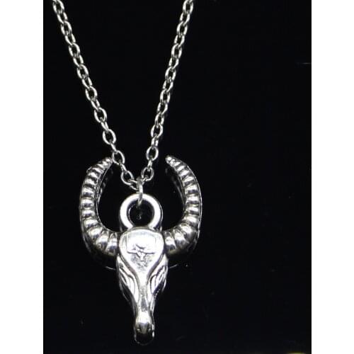 New Fashion Necklace 29x20mm bull ox head Pendants Short Long Women Men Colar Gift Jewelry Choker