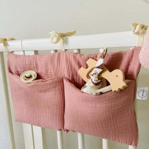 Portable Hanging Diaper Organizer for Crib for Camp Footboard Bedside Organizer