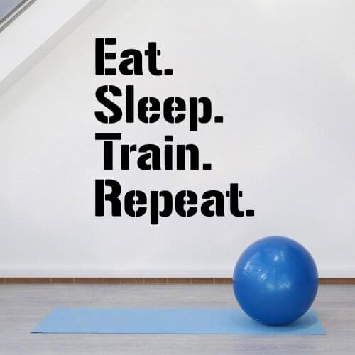 Drop Shipping GYM Waterproof Wall Stickers Wall Art Decor For Living Room Bedroom Waterproof Wall Art Decal