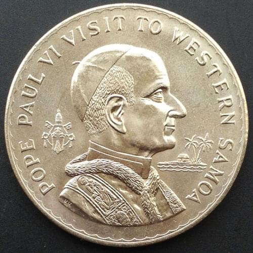 Samoa 1 Tara 1970 Genuine Original Coins 100% Real Issuing Collection Coins Unc