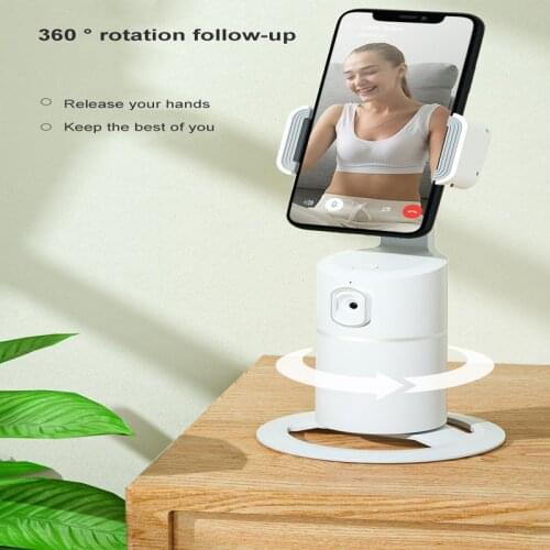 Smart Mobile Live Bracket AI Follow Version Face Follower 360° Rotation Mobile Phone Holder For Live Broadcast Cooking Sport