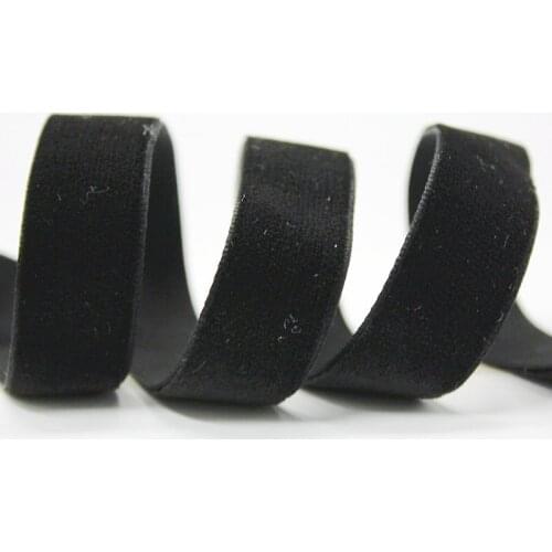 1" 25mm width 10 colors single faced no elastic velvet ribbon for packing DIY decoration 25 yards/roll