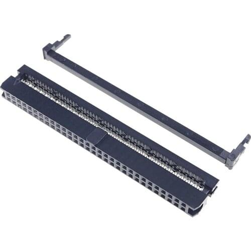10 Pcs 0.079" 2.0 mm 60 Pin dual Row IDC Socket Female 2x30 P 60 position Rectangular connector Receptacle Ribbon Cable