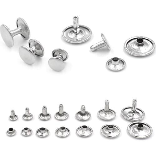 100sets/lot 5mm-15mm metal rivets. Buttons. Snaps. Metal nails. Luggage rivets. Clothing & Accessories. Double-sided rivets