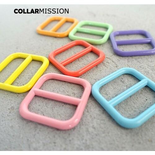 100pcs/lot adjustable buckle 20mm webbing sewing zinc alloy metal crafts stoving varnish metal buckle 7 colours