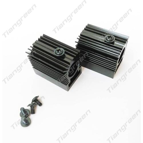 2pcs Aluminum Alloy HeatSink Heat Sink Heat Radiator Dissipation Cooler for 12mm Laser Module Cooling 31*20*27mm
