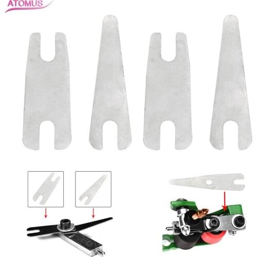 4pcs Silver Tattoo Machine Parts Contact Spring Set Shader Supply Machine Part Liner Shader Springs Tattoo Supply