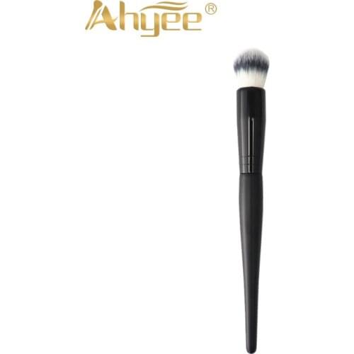 Ahyee New 1 PCS Round Head Bronzing Sculpting Contour Brush Black Handle Dense Synthetic Hair Face Woman Makeup Brushes