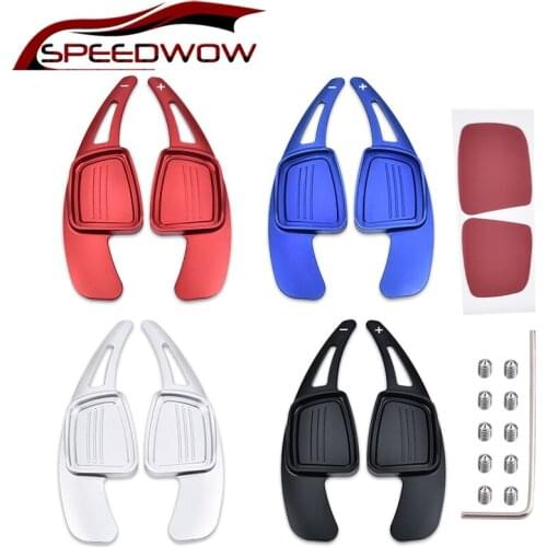 SPEEDWOW 1 Pair Aluminum Car Steering Wheel For Audi A3 17-18 A4 17-18 A5 17-18 A8 2018 Q5 2018 Q7 16-18 TT15-18 TTS16-18