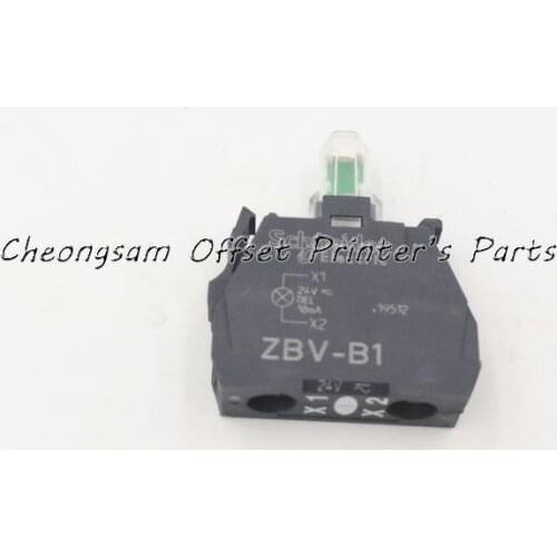 Free shipping 10 pieces Schneider ZBV-B1 24V White LED Electric Harmony XB Light Block ZBVB1 Button Indicator Lamp Module LED