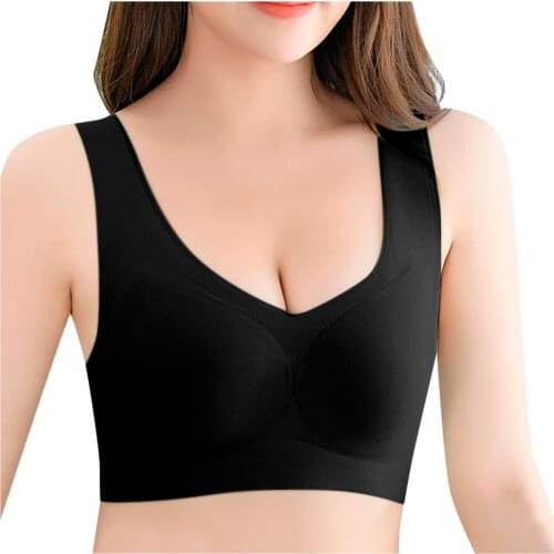 Oversized Bra Women Traceless Underwear Gathering A Thin Breathable Mesh Latex Sports Bras Lingerie Sensual Lingerie Woman