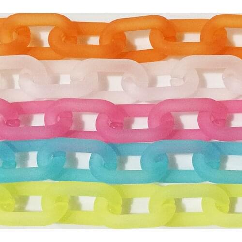 70m DIY Acrylic Resin Chain Bag Strap for Handbags Women Purse Frosted Chains for Bags Accessories Easy matching bag belts 2020