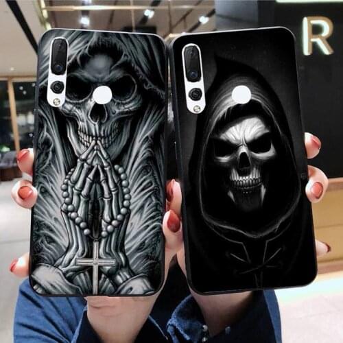 Grim reaper skull skeleton Phone Case Huawei Y6P Y8S Y8P Y5II Y5 Y6 2019 P Smart Prime Pro