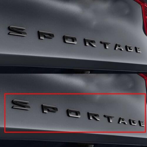 Black Emblem Badge Sticker Trunk Sticker For KIA SPORTAGE SPORTAGER KX3 KX5 K5 K3 K4 K2 K9 GTLINE SPORTAGE Rear Tail Sticker