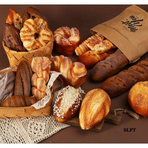 Deli delicatessen pastry baking dessert house cake shop store decor artificial simulation food display props fake bread model