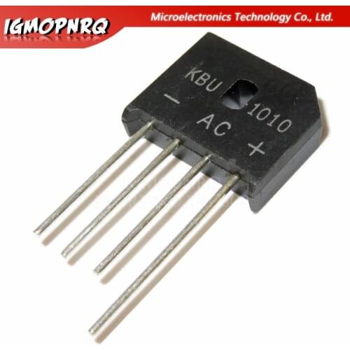 10pcs KBU1010 KBU-1010 zip 10A 1000V diode bridge rectifier new original