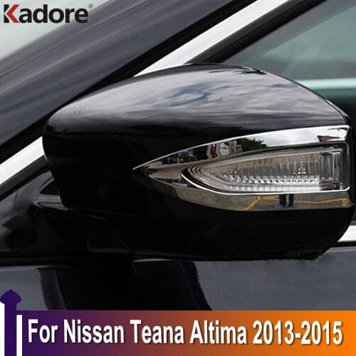 For Nissan Teana Altima 2013 2014 2015 ABS Chrome Rearview Mirror Frame Door Mirror Cover Trim Exterior Accessories Car Sticker