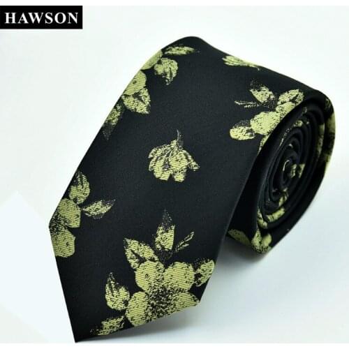 HAWSON Floral Pattern Tie for Men, Arrow Necktie for Men Male 7cm Narrow Tie, Gift for A Man, Mens Fashion for Shirt
