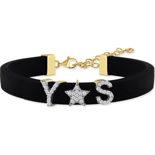 Personalized Head Letter Rubber Watchband Silver Women Bracelet DN298