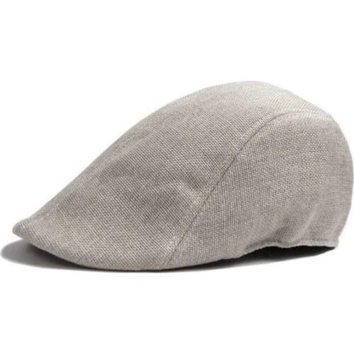 Men Golf Driving Sun Flat Cabbie Newsboy Unisex Herringbone Duckbill Ivy Hat Cap British Flax Duck Tongue Berets