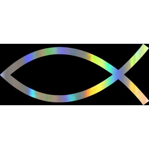 Creative Auto Decals "Jesus Fish" Car Styling Vinyl Body Window Bumper Car Stickers for Auto Decoration Accessories,15cm*10cm