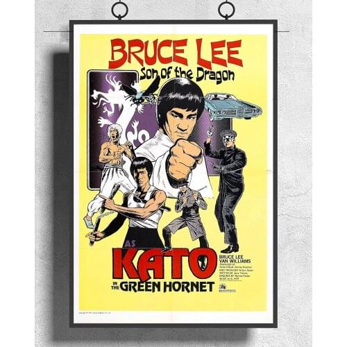 L484 Green Hornet The Movie Starring Bruce Lee (1966) Silk Fabric Poster Art Decor Indoor Painting Gift