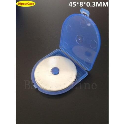 45mm Rotary Cutter Blades 10-PCS - Fits Fiskars, Olfa, Truecut, & Martelli