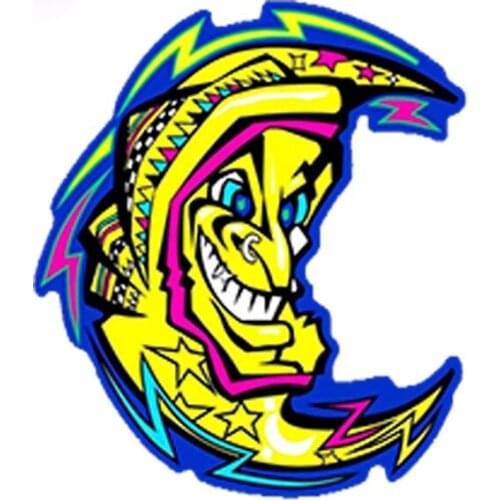 LLY-0425 Personality Car Stickers Moon Anime Decal Decor PVC Waterproof Auto Motorcycle Guitar Self-adhesive Exquisite Decals