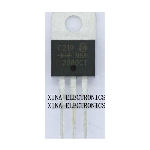 MBR2060CT MBR2060 2060CT TO-220 20A 60V TO-220 ROHS ORIGINAL 20PCS/lot Free Shipping Electronics composition kit