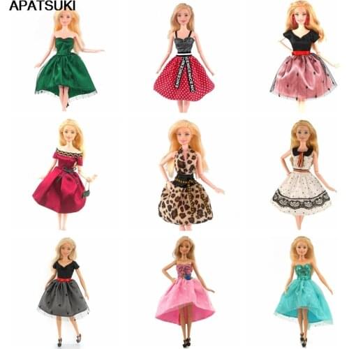 Fashion Doll Little Dress For Barbie Doll Clothes For Barbie Dolls Outfits 1/6 Dollhouse Accessories Toys For Children Gift
