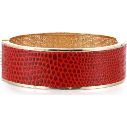 ORNAPEADIA Fashion Bracelets for Women Electroplated Alloy Open Leather Jewelry Ladies Personality Temperament Jewelry Wholesale