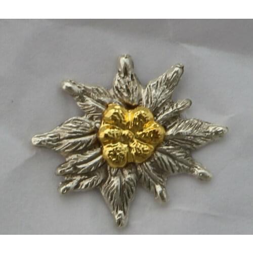 WWII German Em Edelweiss Mountain Medal Military Uniform Small Badge Medal armyshop2008